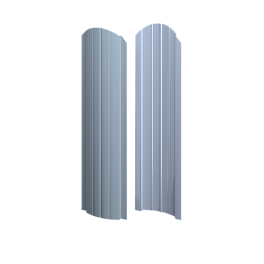 Штакетник Европланка Престиж 131x0,45 мм, 9006 бело-алюминиевый глянцевый