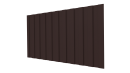 Профнастил С8 1200/1150x0,5 мм, 8017 шоколадно-коричневый стальной бархат