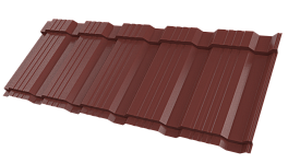 Профиль Пегас 1185/1150x0,4 мм, 3009 оксид красный глянцевый