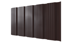 Профнастил К20 1185/1120x0,5 мм, 8017 шоколадно-коричневый глянцевый