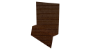 Планка стартовая фальц 135x30x55 мм, Золотой орех 3D