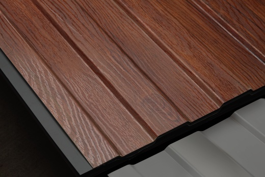 Профнастил С8 1200/1150x0,45 мм, Античный дуб 3D