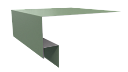 Планка околооконная Блок хаус 200х75х30 мм, 6019 бело-зеленый глянцевый