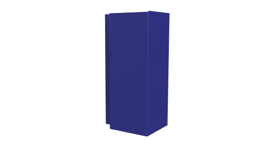 Планка угла наружного сложная Блок-хаус 110x110x2000 мм, 5002 ультрамариново-синий глянцевый