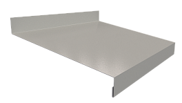 Отлив простой 20х150х20 мм, 9003 сигнальный белый глянцевый