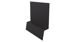 Планка стартовая фальц 135x30x55 мм, 8019 серо-коричневый матовый