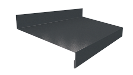 Отлив простой 20х100х20 мм, 7024 графитовый серый глянцевый