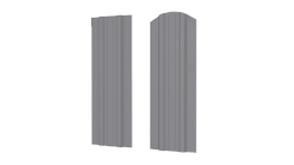 Штакетник Евротрапеция 110x0,45 мм, 7004 сигнальный серый глянцевый