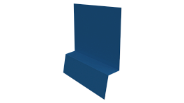Планка стартовая фальц 135x30x55 мм, 5015 небесно-синий глянцевый