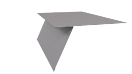 Планка карнизная фальц 130x80 мм, цинк