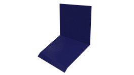Планка примыкания верхняя к стене фальц 150x130x20 мм, 5002 ультрамариново-синий глянцевый