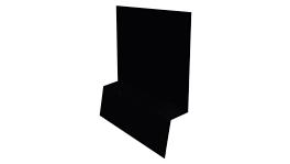 Планка стартовая фальц 135x30x55 мм, 9005 черный янтарь глянцевый