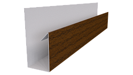 Планка П-образная Блок-хаус 30x30x2000 мм, Дуб Локарно 3D