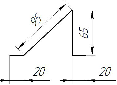 Планка снегозадержателя 95x65x2000 мм, 9005 черный янтарь стальной бархат