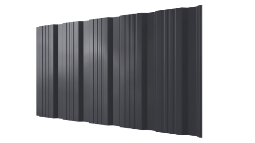Профнастил К20 1185/1120x0,4 мм, 7024 графитовый серый глянцевый