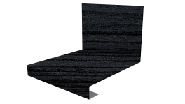 Планка примыкания нижняя к трубе фальц 140x200 мм, Морион 3D