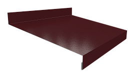 Отлив простой 20х150х20 мм, 3009 оксид красный глянцевый