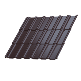 Профиль Феникс 1180/1100x0,45 мм, 8017 шоколадно-коричневый глянцевый