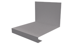 Планка примыкания нижняя к трубе фальц 140x200 мм, цинк
