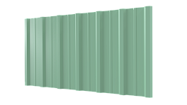 Профнастил НС16 1150/1100x0,4 мм эконом, 6019 бело-зеленый глянцевый