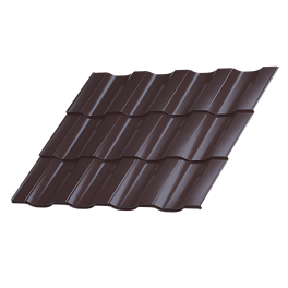 Профиль Орион 25 1200/1150x0,4 мм, 8017 шоколадно-коричневый глянцевый