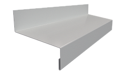 Отлив простой 20х50х20 мм, 9005 черный янтарь глянцевый