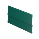Металлосайдинг Корабельная доска 267/236x0,45 мм, 6005 зеленый мох глянцевый