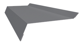 Планка примыкания в штробу 20x60x10 мм, 7040 серое окно глянцевый