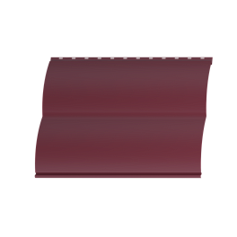 Металлосайдинг Блок хаус 383/355x0,4 мм, 3005 винно-красный глянцевый