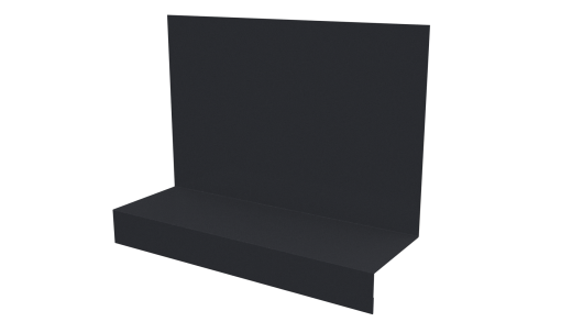 Примыкание боковое фальц 25x65x130 мм, 7024 графитовый серый глянцевый