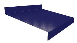 Отлив простой 20х150х20 мм, 5005 сигнальный синий глянцевый