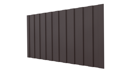 Профнастил С8 1200/1150x0,45 мм, 8017 шоколадно-коричневый матовый