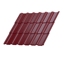 Профиль Феникс 1180/1100x0,45 мм, 3011 коричнево-красный глянцевый
