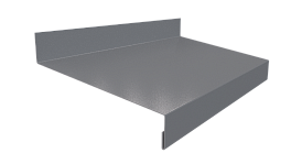 Отлив простой 20х100х20 мм, 7047 телегрей 4 глянцевый