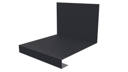 Планка примыкания нижняя к трубе фальц 140x200 мм, 7024 графитовый серый PUR Pruf