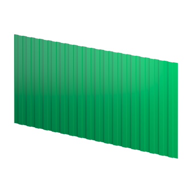 Профнастил С8 1200/1150x0,7 мм, 6029 мятно-зеленый глянцевый