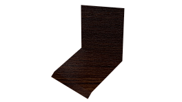 Планка примыкания верхняя к стене фальц 150x130x20 мм, Antique wood
