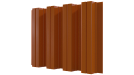 Профнастил Н75 800/750x0,7 мм, 2011 насыщенный оранжевый глянцевый