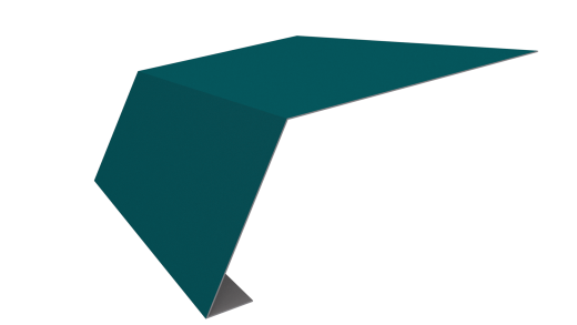 Планка карнизная 100x65x2000 мм, 5021 водная синь глянцевый