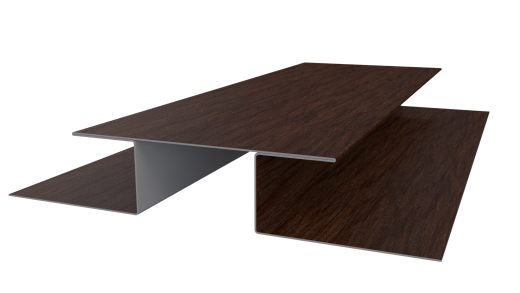 Планка стыковочная сложная Блок-хаус 110x2000 мм, Античный дуб 3D