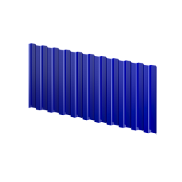 Профнастил С21 1051/1000x0,65 мм, 5002 ультрамариново-синий глянцевый