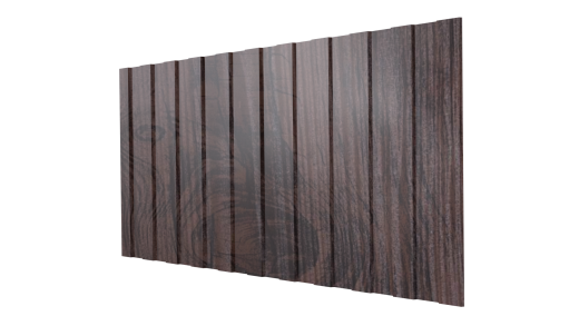 Профнастил С8 1200/1150x0,45 мм, Морёный дуб 3D