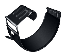 Соединитель желоба 125 мм, 7024 графитовый серый