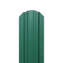 Штакетник Евротрапеция 117x0,5 мм, 6005 зеленый мох глянцевый