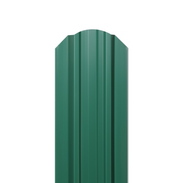 Штакетник Евротрапеция 117x0,5 мм, 6005 зеленый мох глянцевый