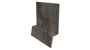 Планка стартовая фальц 135x30x55 мм, Дуб Винтаж 3D