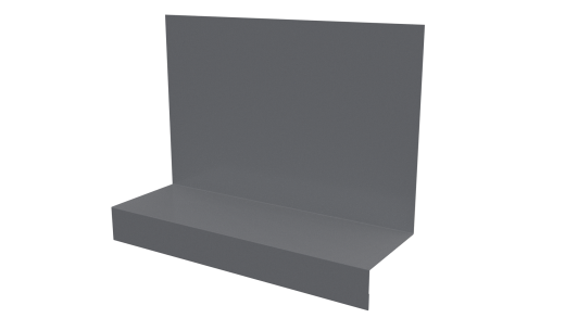 Примыкание боковое фальц 25x65x130 мм, 7040 серое окно глянцевый