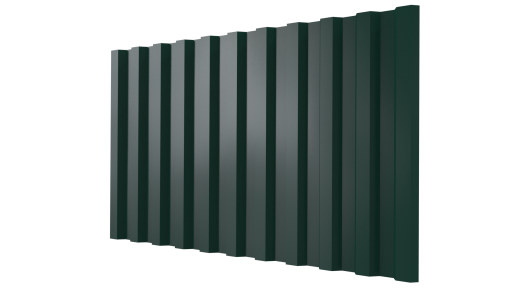 Профнастил С21 1051/1000x0,7 мм, 6005 зеленый мох глянцевый