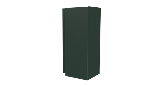 Планка угла наружного сложная Блок-хаус 110x110x2000 мм, 6009 пихтовый зеленый матовый