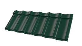 Металлочерепица Супермонтеррей 1180/1100x0,5 мм, 6005 зеленый мох глянцевый